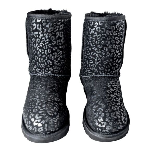 UGG Classic Short II Glitter Leopard Boot Size 6 - Picture 4 of 7